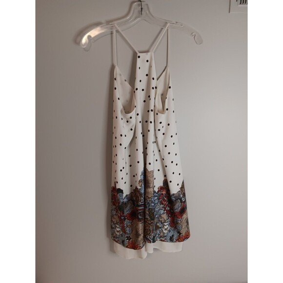 Le Lis Halter Top Mini Swing Dress Sz Small Polka-dot Floral - Picture 4 of 5